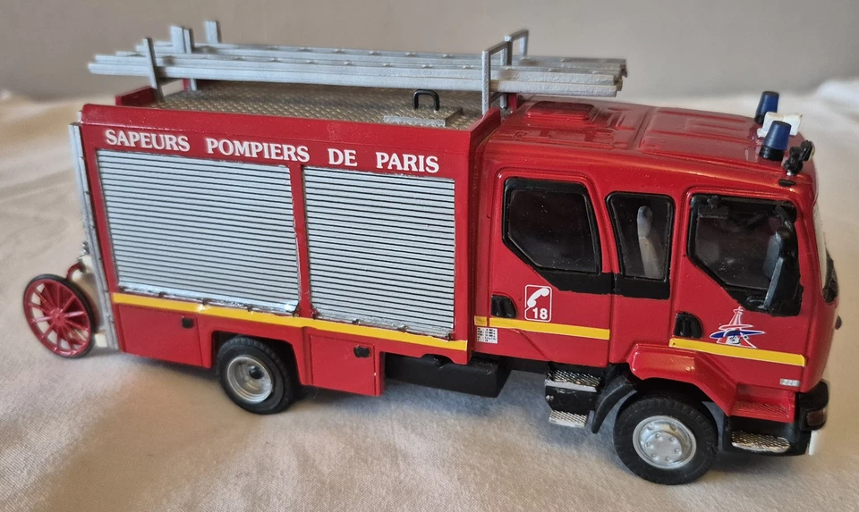 Miniature BSPP pompiers Paris PST Renault Midlum MVI K159 - Photo 1/4