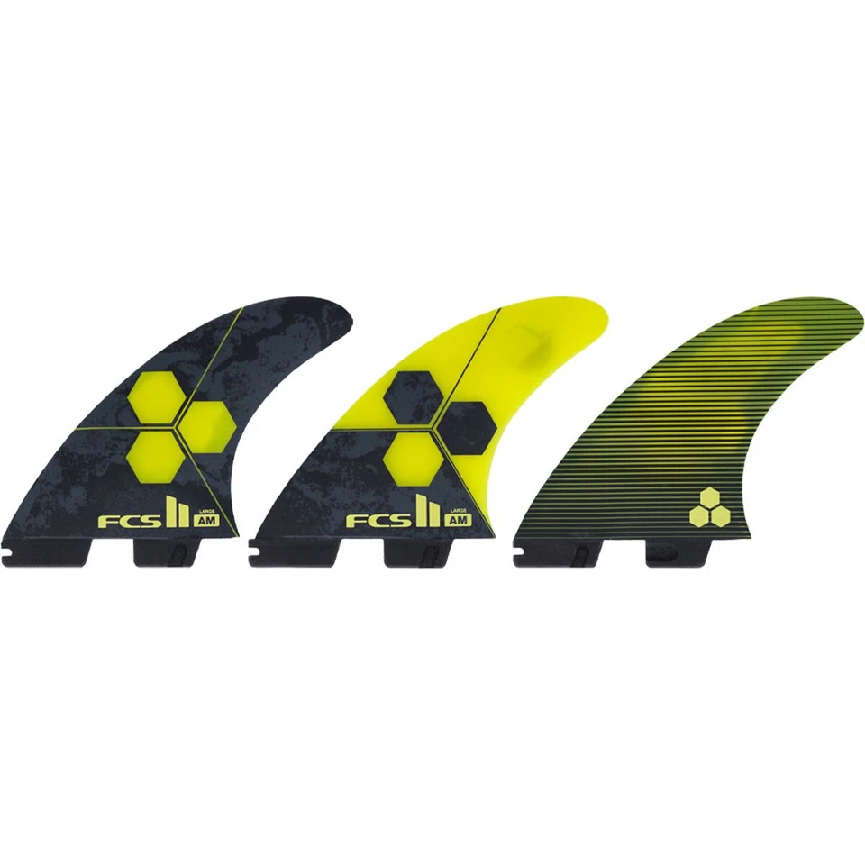 FCS FCS II Al Merrick Pc Aircore Tri-Quad Fins Yellow, L - Image 1 of 1