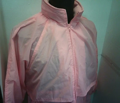Jaqueta corta-vento Eddie Bauer feminina rosa ventilada com capuz estilo #1212 tamanho M - Imagem 1 de 4