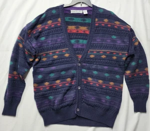 Vintage Bugle Boy Men's Button Front Sweater Size Large Exc. Condition!! - Picture 1 of 5