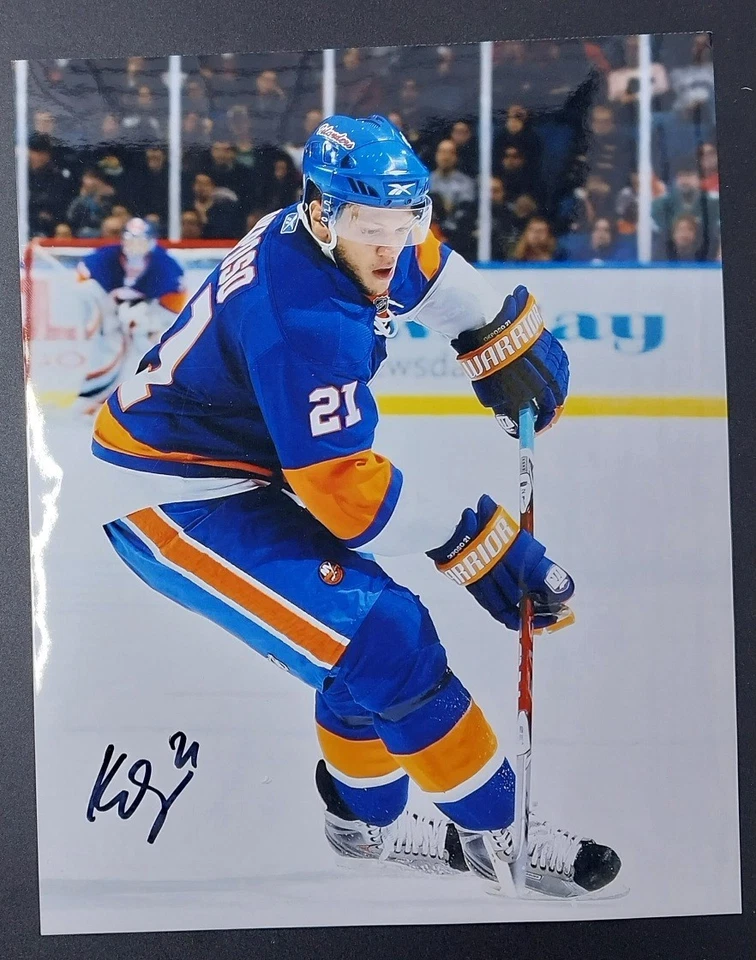 Kyle Okposo Firmado Automáticamente New York Islanders 8x10 Foto 1 de 1