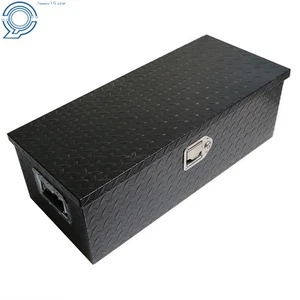 30''x13''x10" Black Heavy Duty Tool Box Truck Pickup Trailer Underbody Storage - Picture 1 of 16