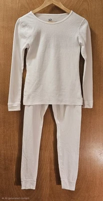 Fruit Of The Loom Youth M, Adult XS Waffle Knit Thermal Underwear In White, NWOT - Image 1 of 4