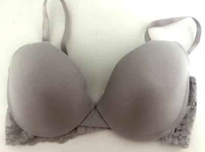 Nueva CAMISETA SUJETADOR 34C JESSICA SIMPSON 71222 ENCAJE LAVANDA PUSH UP SUAVE CON AROS Foto 1 de 4