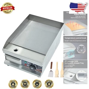 Portable 1500W Electric Griddle, 11-Inch Non-Stick Cooking Plate for Teppanyaki - Picture 1 of 11