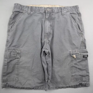 Men's Wrangler Ripstop Cargo Shorts Gray Tech Pocket Size 34 - Picture 1 of 7