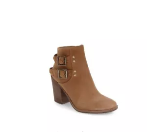 Steve Madden Bootie 10 Brown Tender Braided Strap Ankle Boot Women’s NIB - Picture 1 of 12