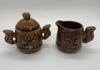 Crema de azúcar de nuez ardilla diseño 3D cerámica parque nacional de las Montañas Rocosas de colección Foto 1 de 4