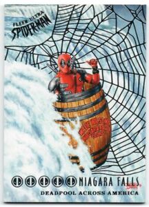 2017 Fleer Ultra Spider-Man Deadpool Across America Silver DA2 Niagara Falls