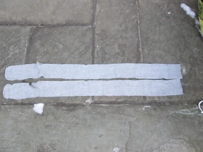 REENACTOR COLONIAL REV WAR 18-19TH C SILK STOCKING SOLID DOVE GREY LADIES GENTRY - Image 1 of 4