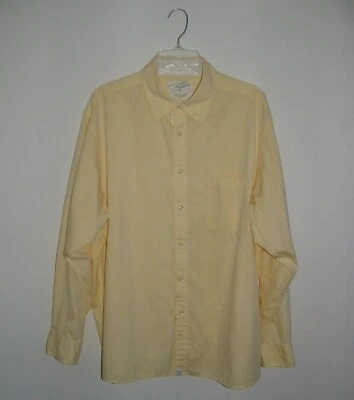 Camisa informal con botones de manga larga Roundtree & Yorke para hombre, XL, algodón, usada Foto 1 de 4