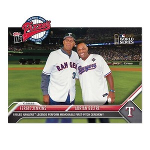 Fergie Jenkins/Adrian Beltre World Series - 2023 MLB TOPPS NOW Card 1053 Presale