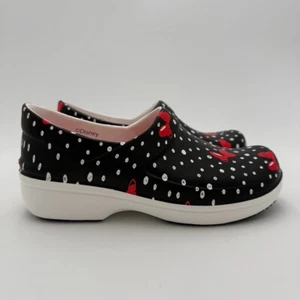 Crocs Minnie Mouse Neria Clogs Women's 8 Black Slip On Slip Resistant Comfort - Picture 1 of 8