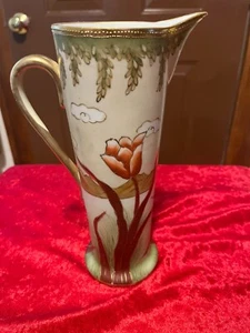 NIPPON HANDBEMALT BLUMEN & GOLDRAND KRUG 10 1/4" - Bild 1 von 5