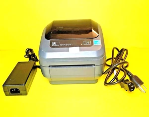 ZEBRA GK420d USB SERIELLER THERMODIREKT ETIKETTENDRUCKER + NETZTEIL DESKTOP - Bild 1 von 11