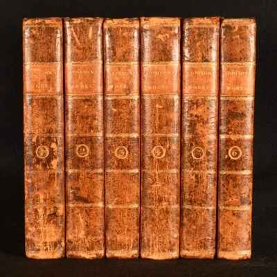 1804 6vols The Works of the Right Honourable Joseph Addison Illustrated Tickell - Image 1 of 4