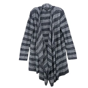 BAREFOOT DREAMS Bamboo Chic Lite Calypso Wrap Cardigan Heather Gray 1X - Picture 1 of 6