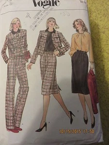 VOGUE 80's MISSES JACKET, SKIRT, PANTS & BLOUSE PATTERN 7810 - 8 - Picture 1 of 1