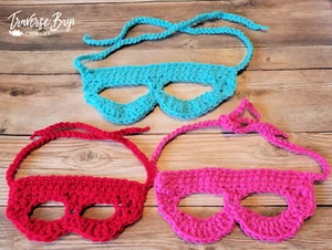 Crochet superhero mask PATTERN ONLY toddler child adult - Picture 1 of 4