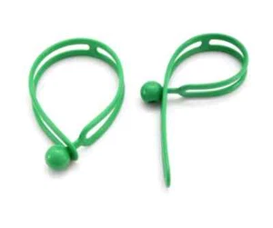Correa ajustable BluBird Rapid Tie, cable elástico de alta resistencia de 15", paquete de 2, verde - Imagen 1 de 5