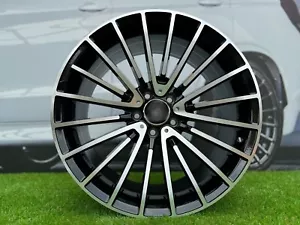 4 x 19 Inch 5x112 Multi Spoke Black Polished Wheels: Fits For Mercedes S E Class - Picture 1 of 11