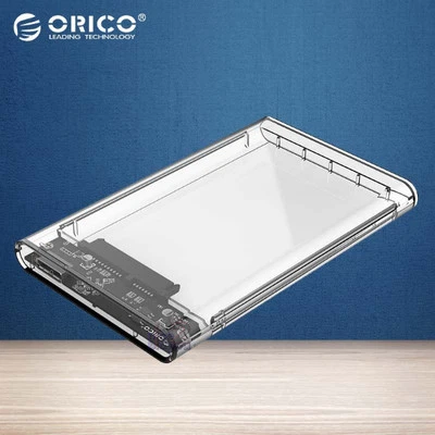 ORICO 2139U3 Transparent  2.5" USB 3.0 Sata III Tool Free Hard Drive Enclosure - Image 1 of 4