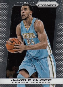 2013-14 Panini Prizm Denver Nuggets Basketball Card #52 JaVale McGee