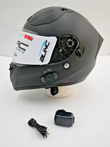 Torc T15B Bluetooth Integrated Helmet Matte Black Size Large - T15B15:24 - Picture 1 of 12