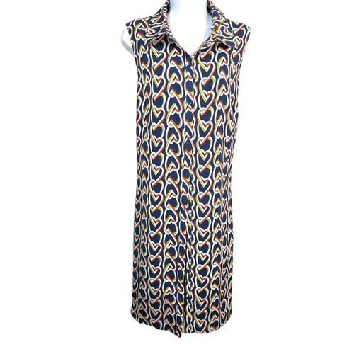 VALENTINO Abito in chiffon Cabi Amour Heart Chain taglia L