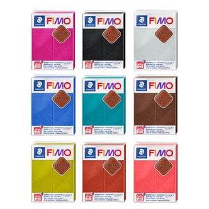 Genuine FIMO® Leather-Effect Modelling Oven Bake Clay 57g * Popular Colors - Picture 1 of 11