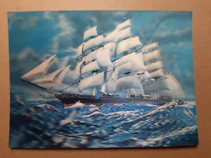 Postal lenticular 3D vintage PK-47 CUTTY SHARK, TOPPAN, Zurich - Imagen 1 de 2
