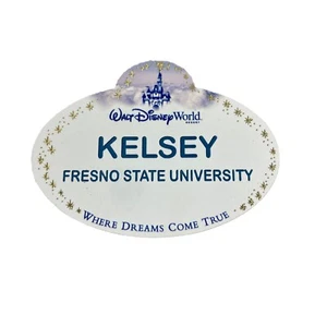 Kelsey Darsteller Abzeichen Pin Tag Walt Disney Fresno State University TOP - Bild 1 von 3
