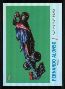 2021 Topps Chrome Formula 1 '61 Topps Sports Cars #T61FA Fernando Alonso - Picture 1 of 2