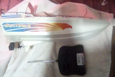VTG Nikko Radio Control Sea Hawk RC Remote Control Speedboat 27 MHz (WORKS)S - Image 1 of 4