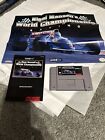 Nigel Mansell’s SNES world championship game, poster & manual!