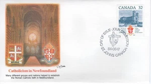 CATHOLICISM IN NEWFOUNDLAND, 1984 FDC16268 - Picture 1 of 1