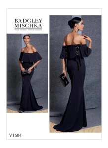 Vogue Sewing Pattern 1604 Misses 14-22 Strapless Dress Boned Bodice and Train - Picture 1 of 7