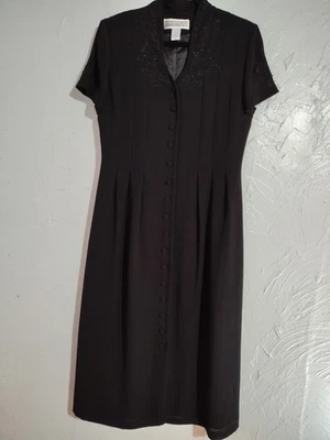 Maxi Vestido Jessica Howard Forrado 10 Negro Corbata Espalda Floral Lentejuelas Cóctel Fiesta Foto 1 de 4