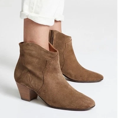 ISABEL MARANT Botas Gruesas Gamuza Occidental Marrón Tostado Talla 10 Foto 1 de 4