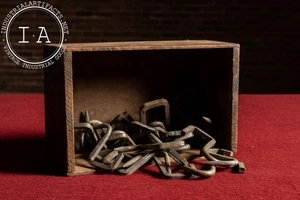 Colección de 22 ganchos de carnicero antiguos de hierro forjado - Imagen 1 de 10