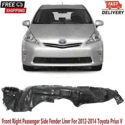Nuevo forro guardabarros delantero derecho pasajero compatible con Toyota Prius V 2012-2014 Foto 1 de 4