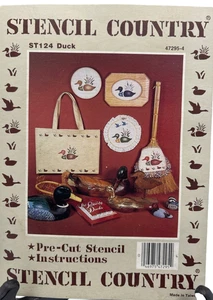 Plantilla de pato Country ST124 plástico artesanía cabaña de caza mallardo lago pintura años 80 - Imagen 1 de 3