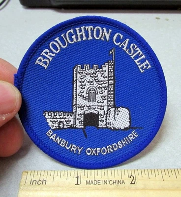 Broughton Castle Banbury Oxfordshire UK England United Kingdom woven style patch - Image 1 of 2
