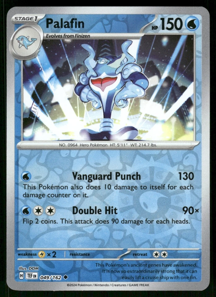Palafin 049/162 TEF SV05: Temporal Forces Reverse Holo NM - Image 1 of 2