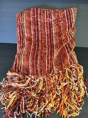 Manta Muelle 1 Flecos Picnic Multicolor Naranja Quemado Rojos Foto 1 de 4