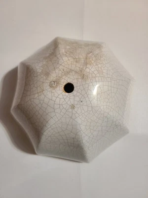 Lámpara de techo de cerámica vintage esmalte craquelado 4" de alto Foto 1 de 4