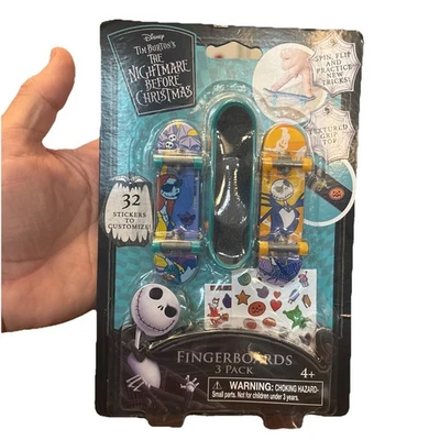 Disney Pesadilla antes de Navidad diapasones paquete de 3 pegatinas Jack Sally nuevas Foto 1 de 4