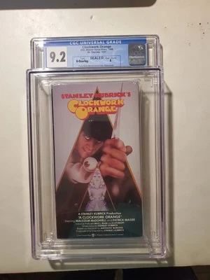 Заводной механизм Стэнли Кубрика оранжевый ранний выпуск запечатанный (VHS, 1986) оценка CGC 9.2 - Изображение 1 из 4