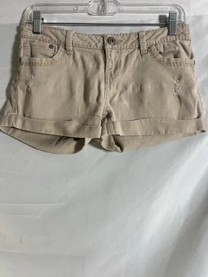 Shorts de punho azul asfalto desgastado bronzeado tamanho 7 selo molhado - Imagem 1 de 4