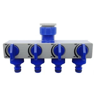 Aqua Systems 4 Way Tap Adaptor Outlet/Fits 3/4 & 1 tap outlets/Hose Connectors - Picture 1 of 1